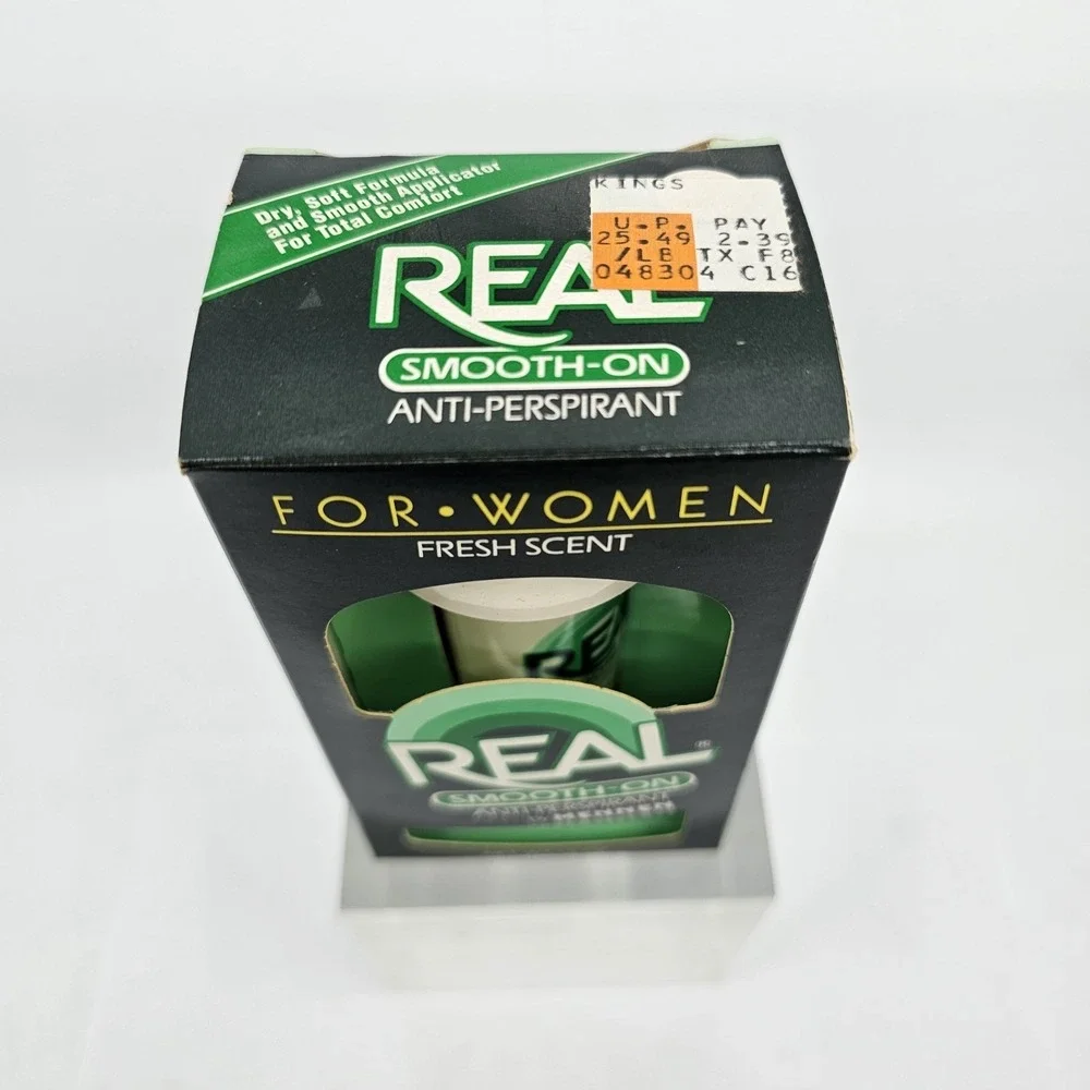 Real Smooth-On Anti Perspirant Deodorant by Mennen, Fresh Scent, Vintage Unused